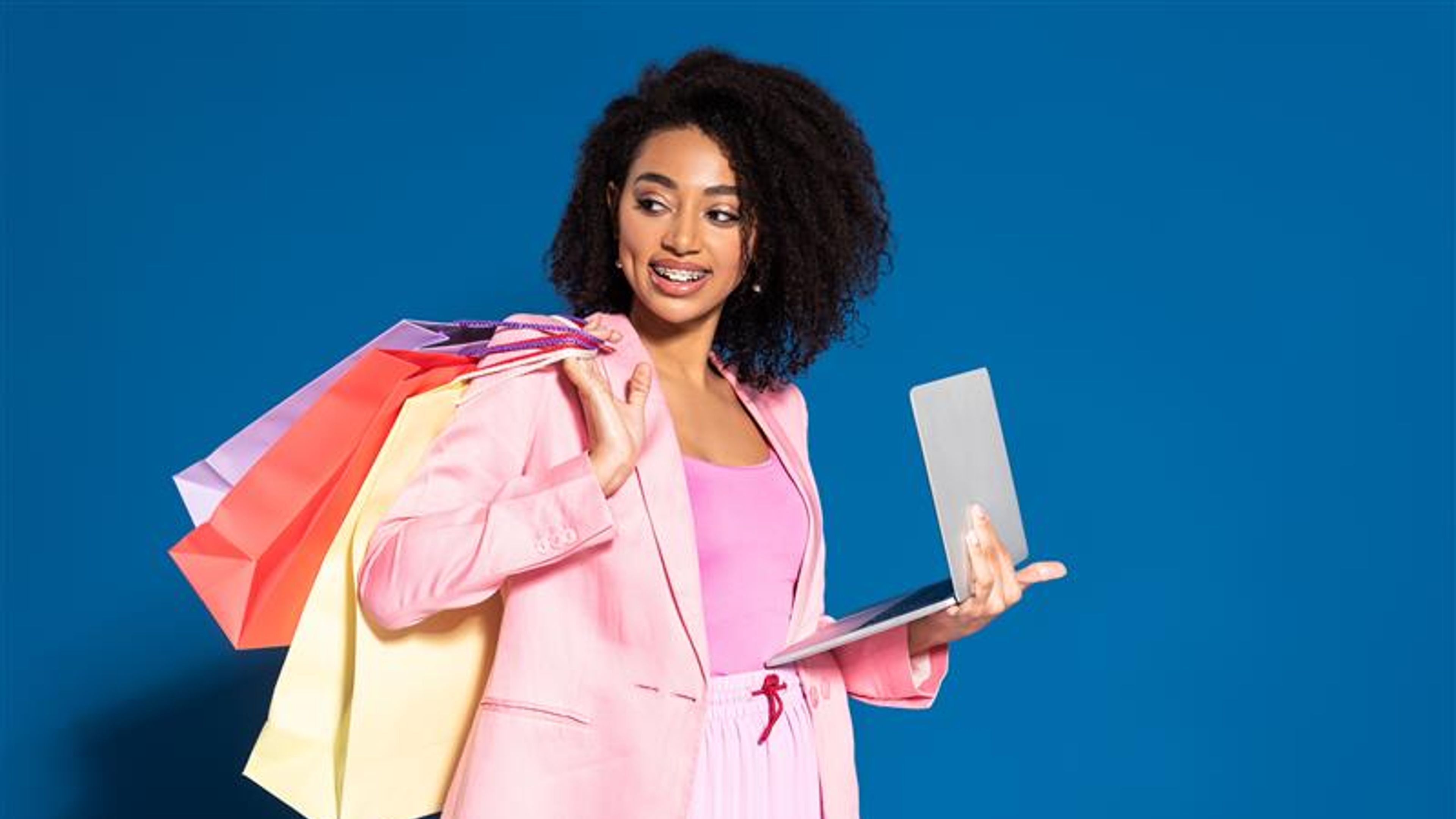 Woman with laptop