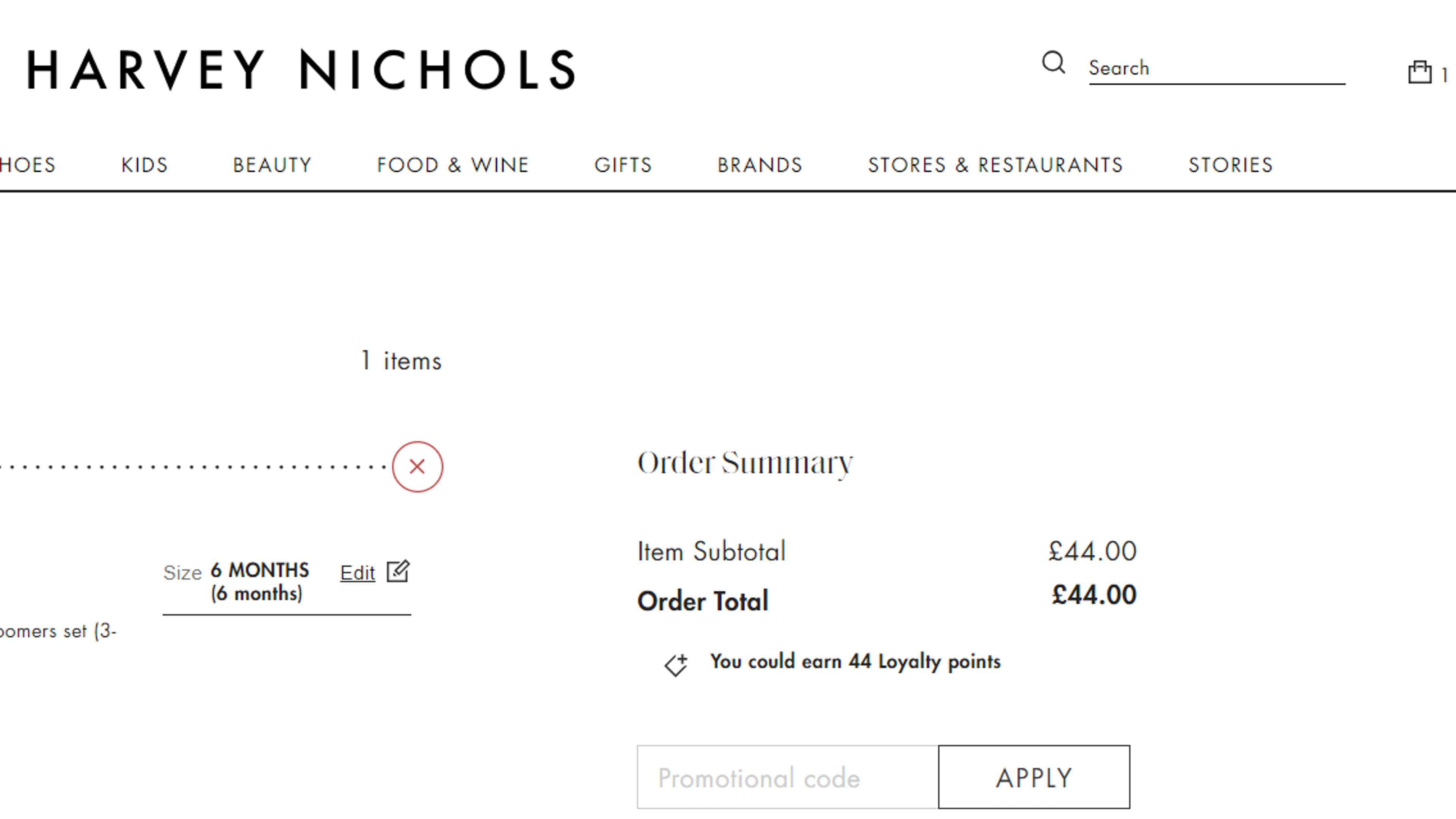 How to use coupon for Harvey Nichols