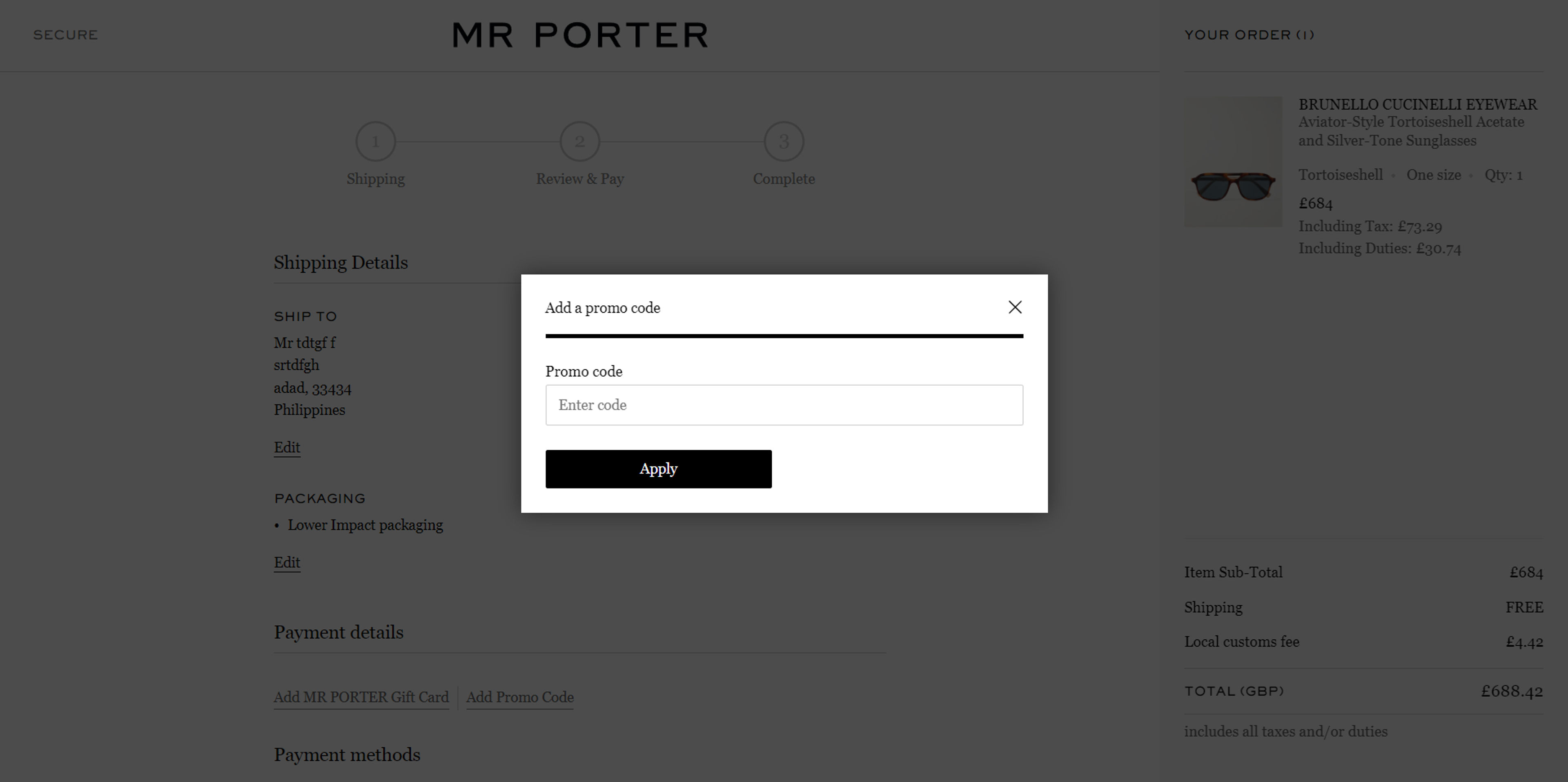 Paano gamitin ang kupon para sa Mr Porter