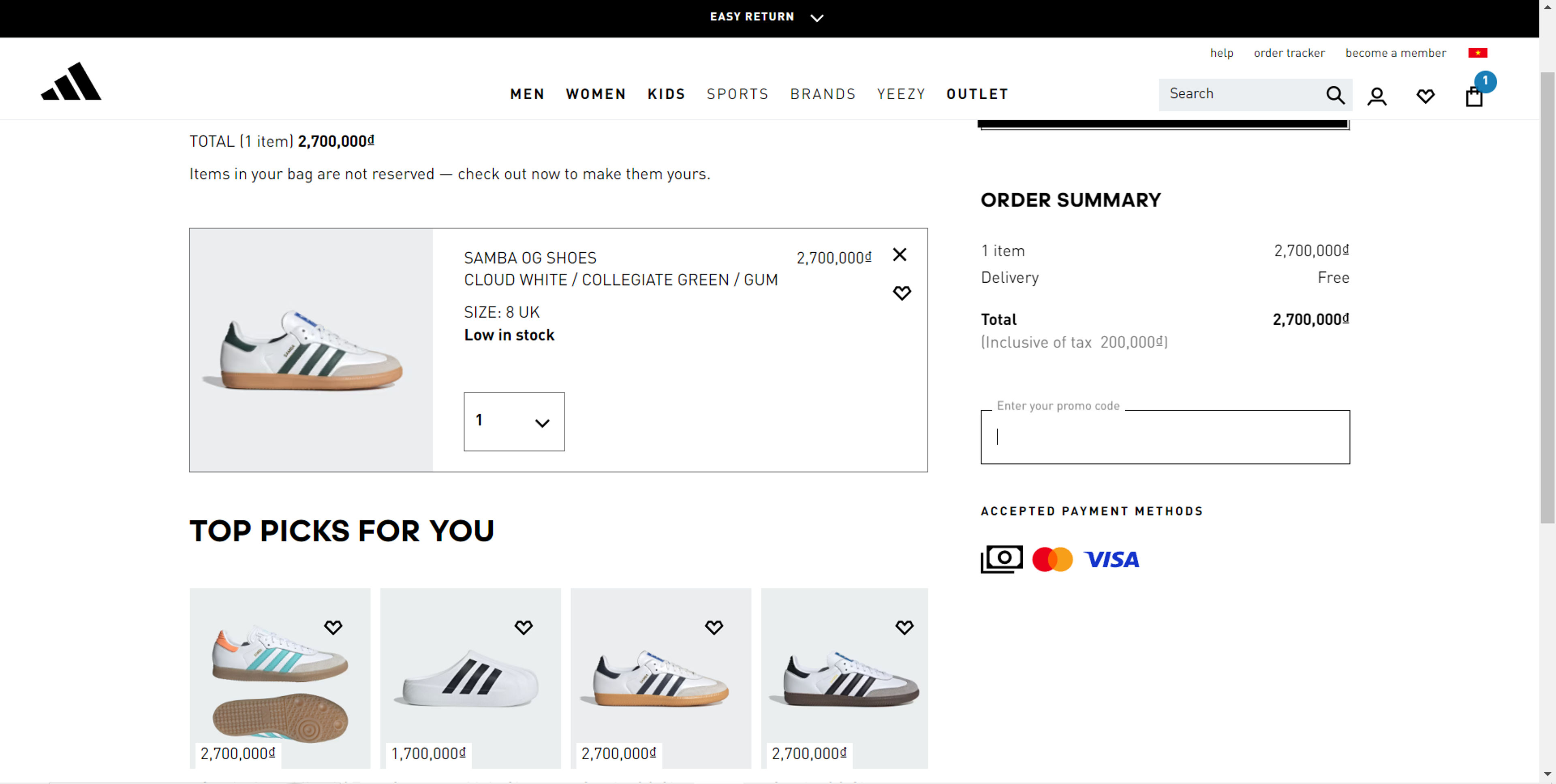 How to use coupon for Adidas