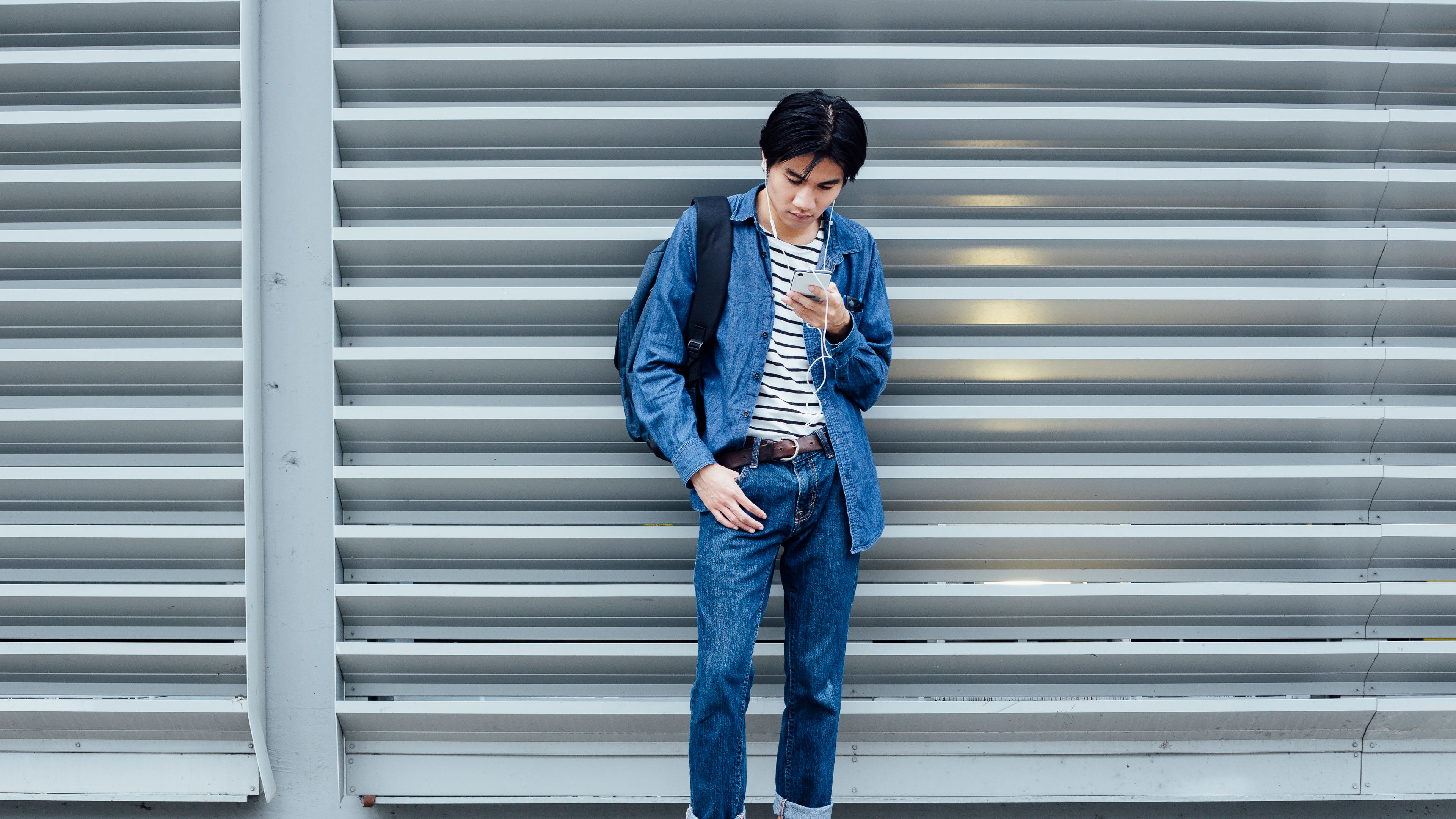 Young man standing outside 