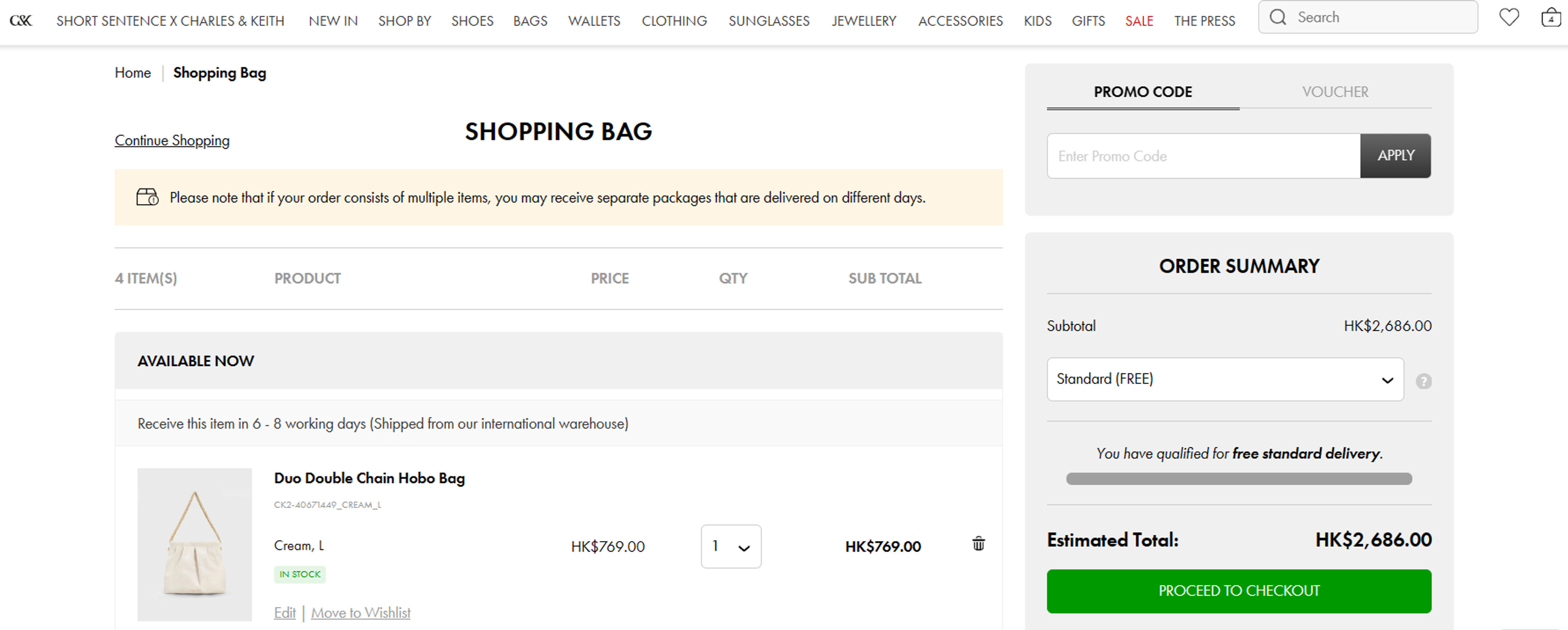 How to use coupon for Charles & Keith