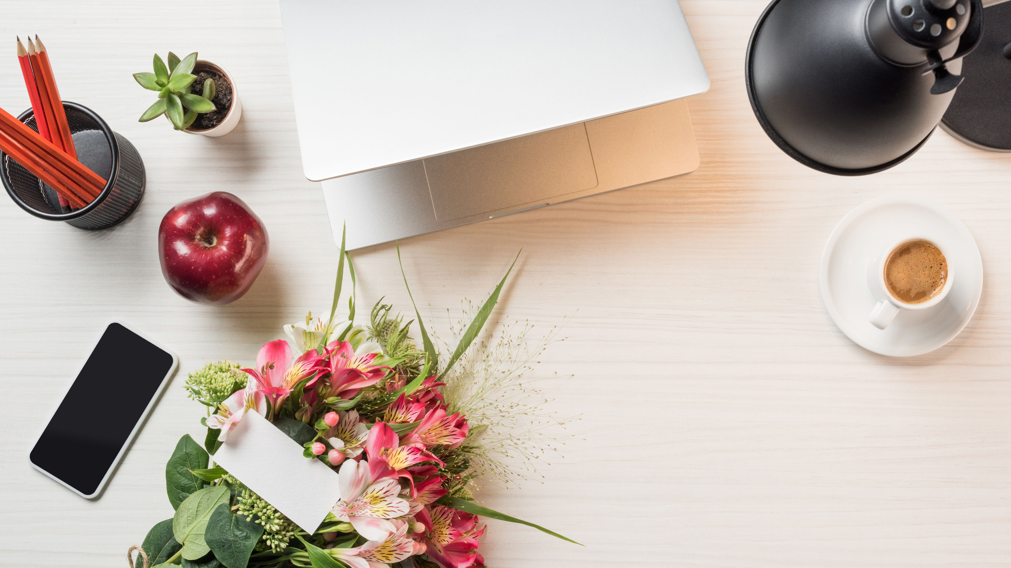 Image of Greeting card with flowers