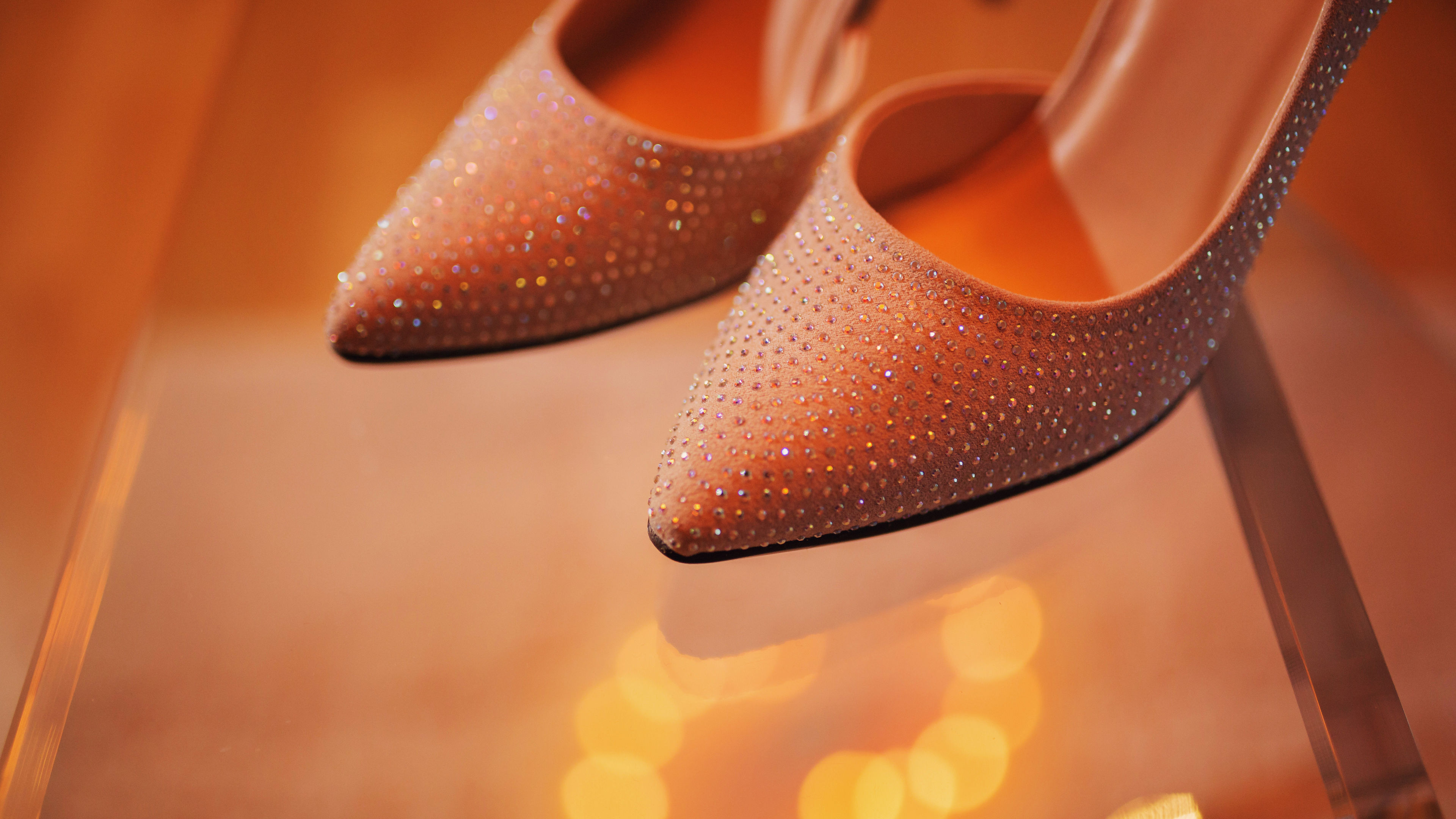 Women’s shoes on a table 