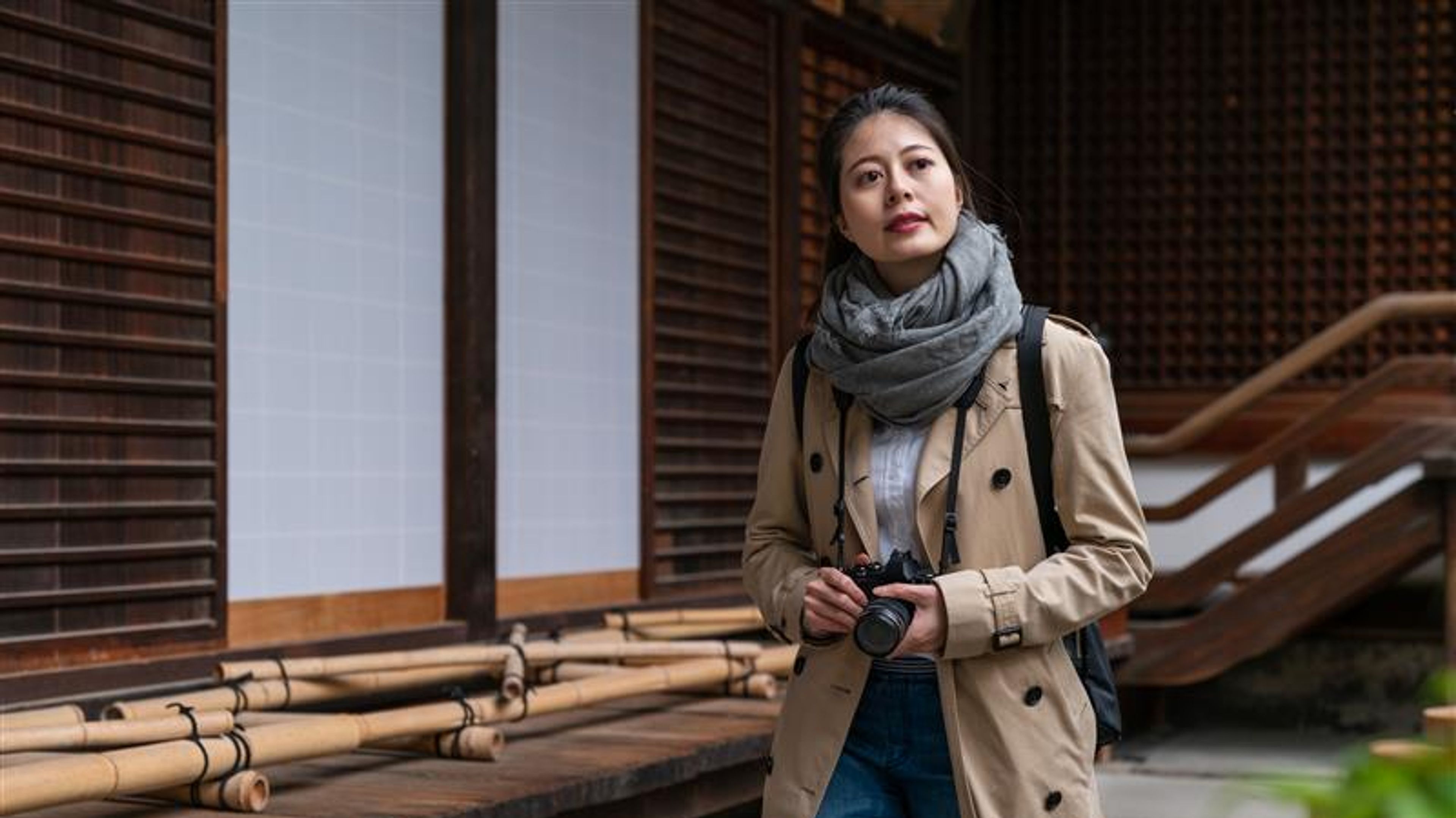 Image of a woman exploring 