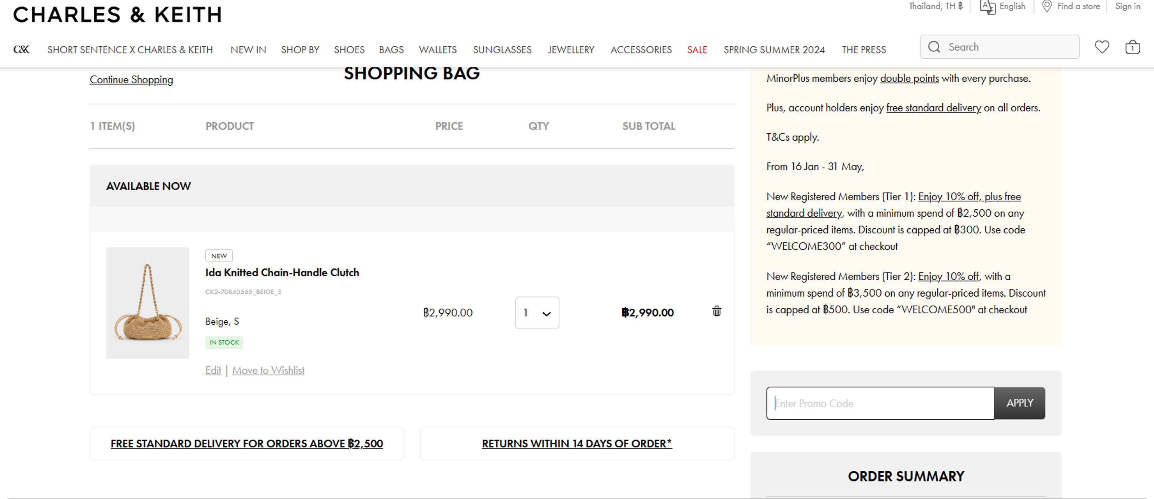 How to use Coupon for Charles & Keith
