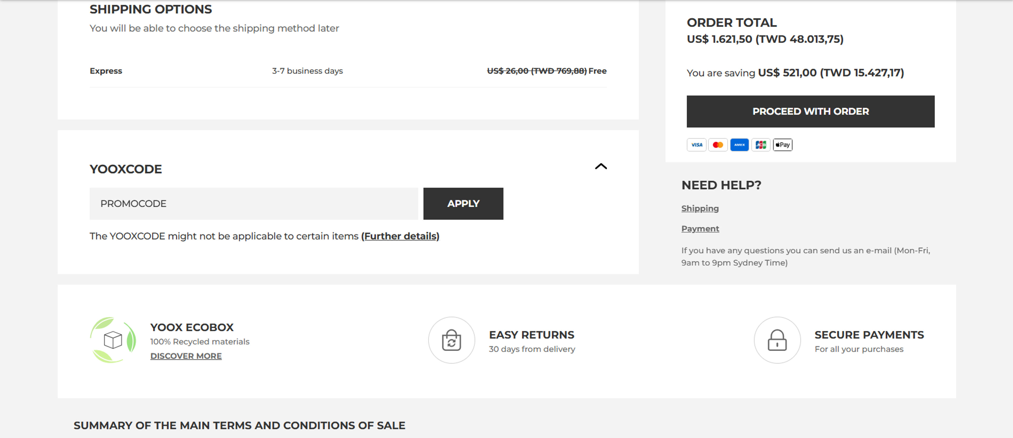 How to use Coupon for Yoox