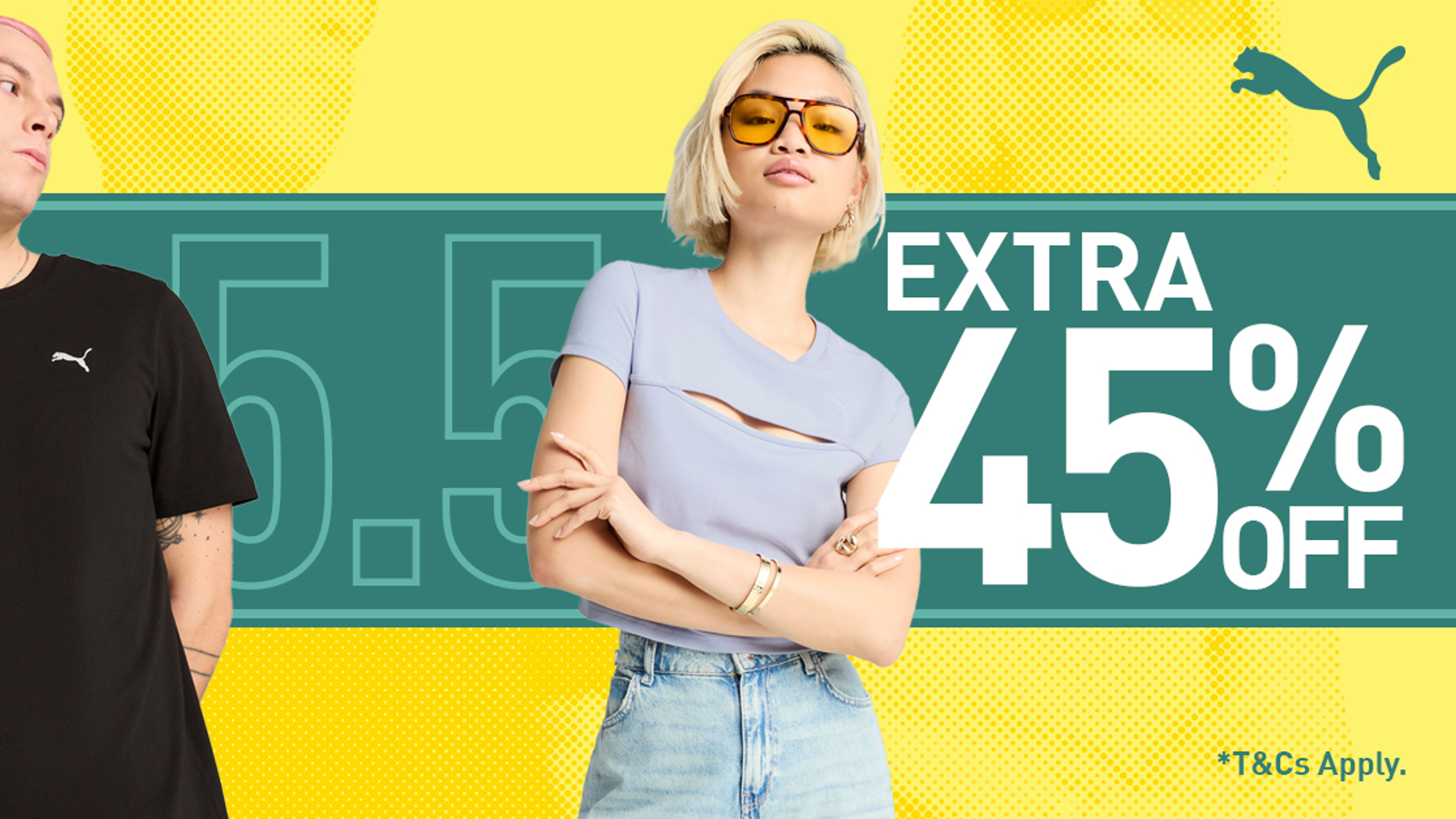 Puma banner image-5.5 sale 45% off