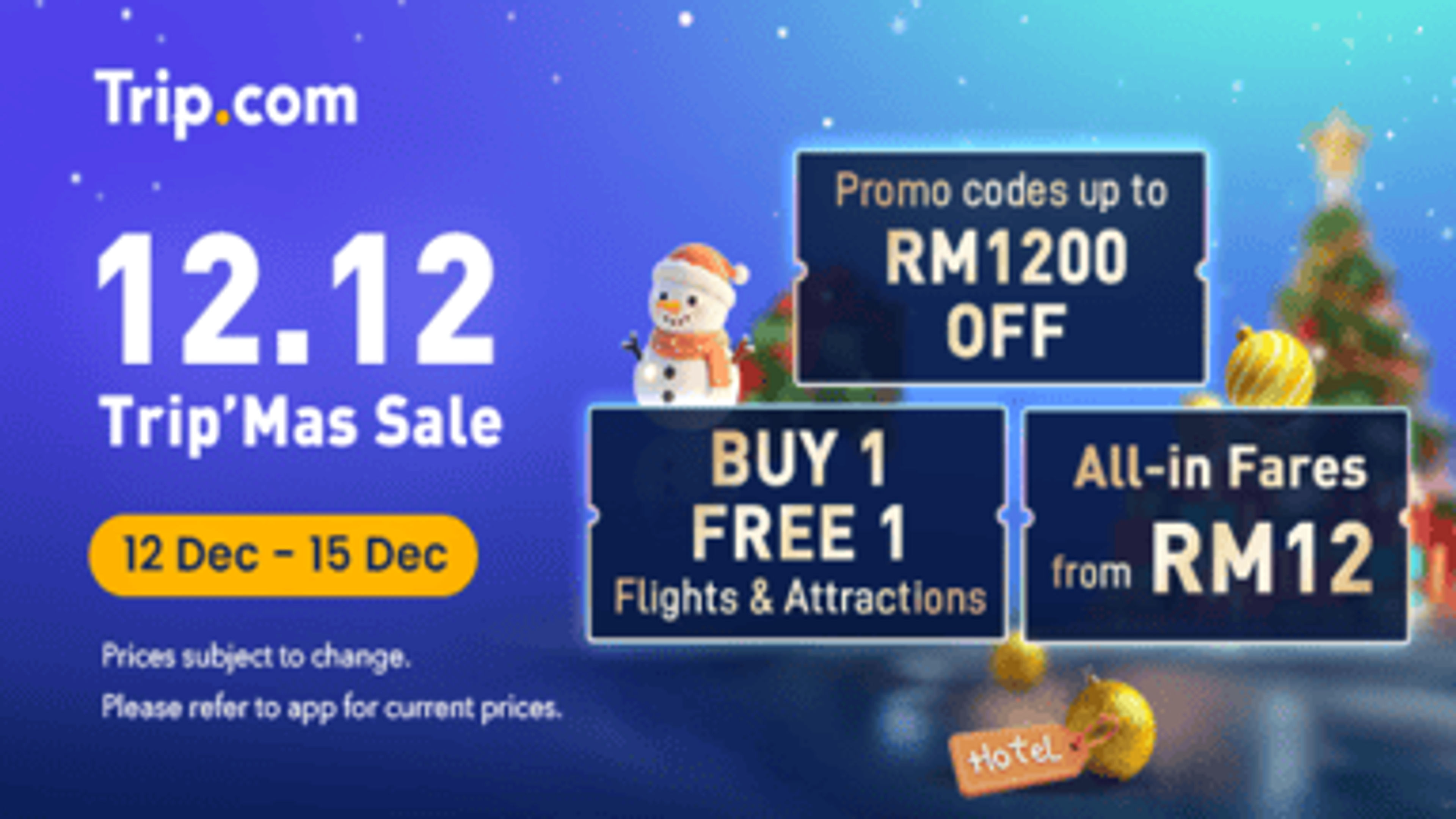 Trip.com sepanduk 12.12