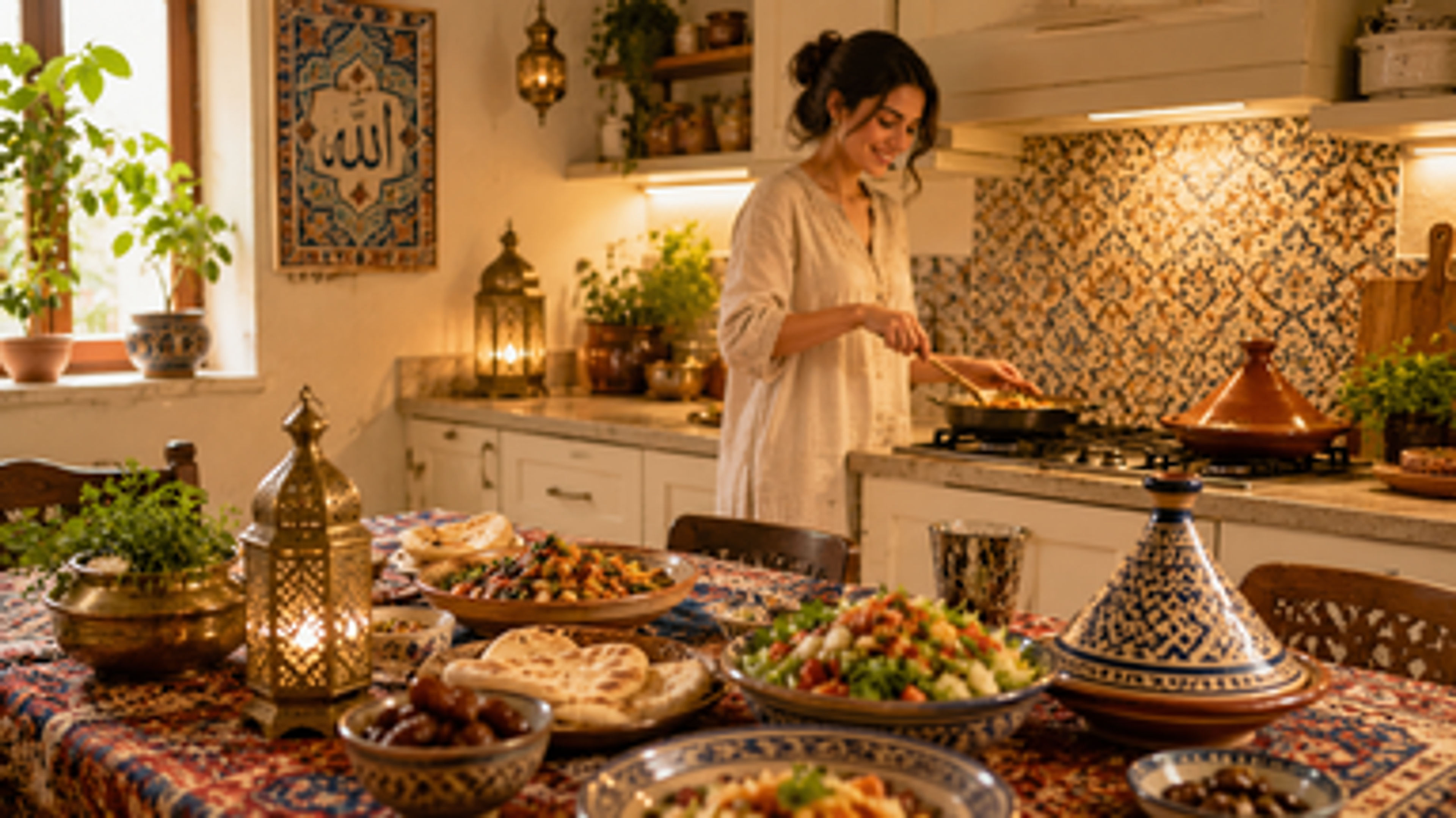 A woman doing househod work in home.