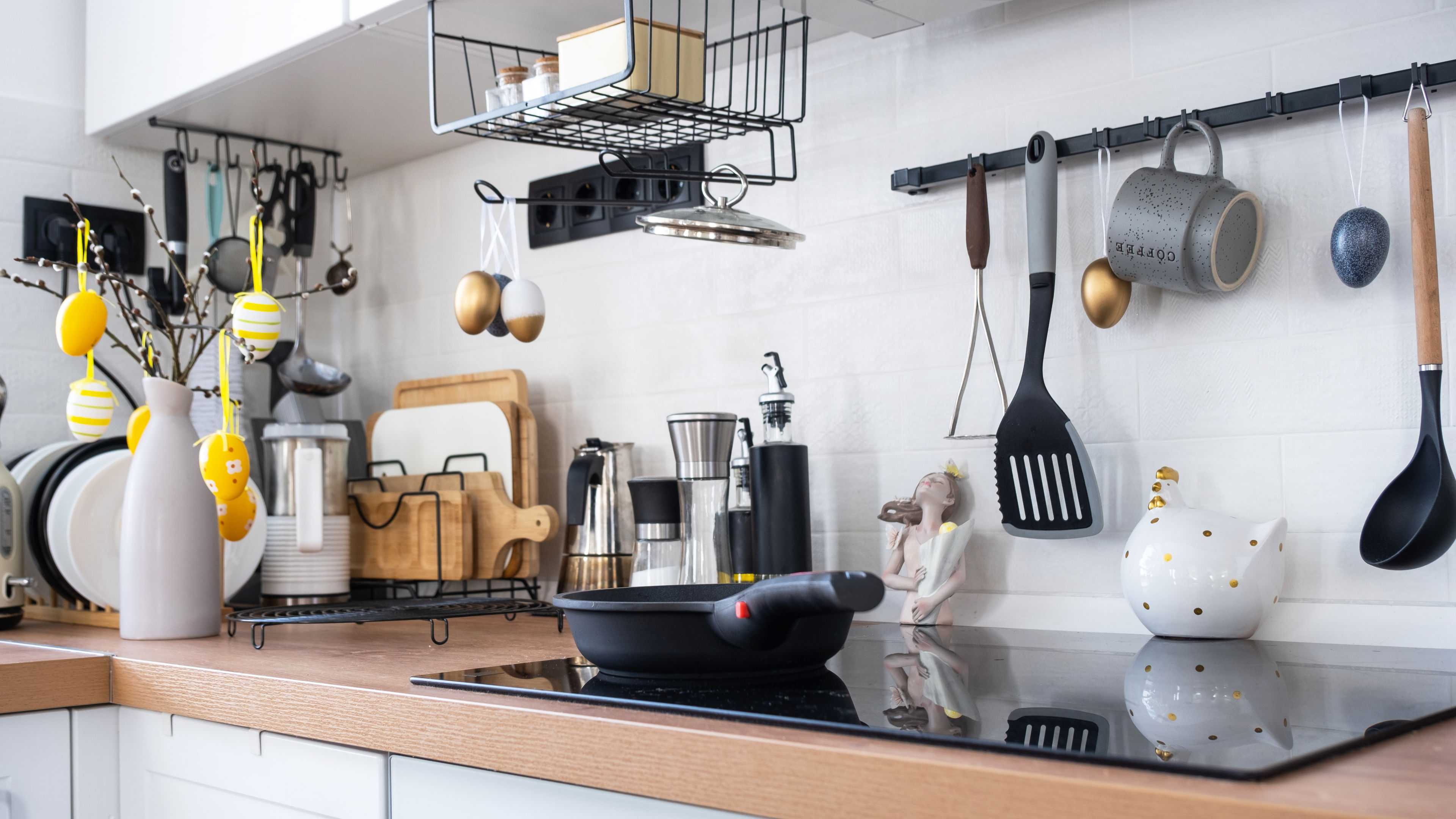 A modern kitchen setup.