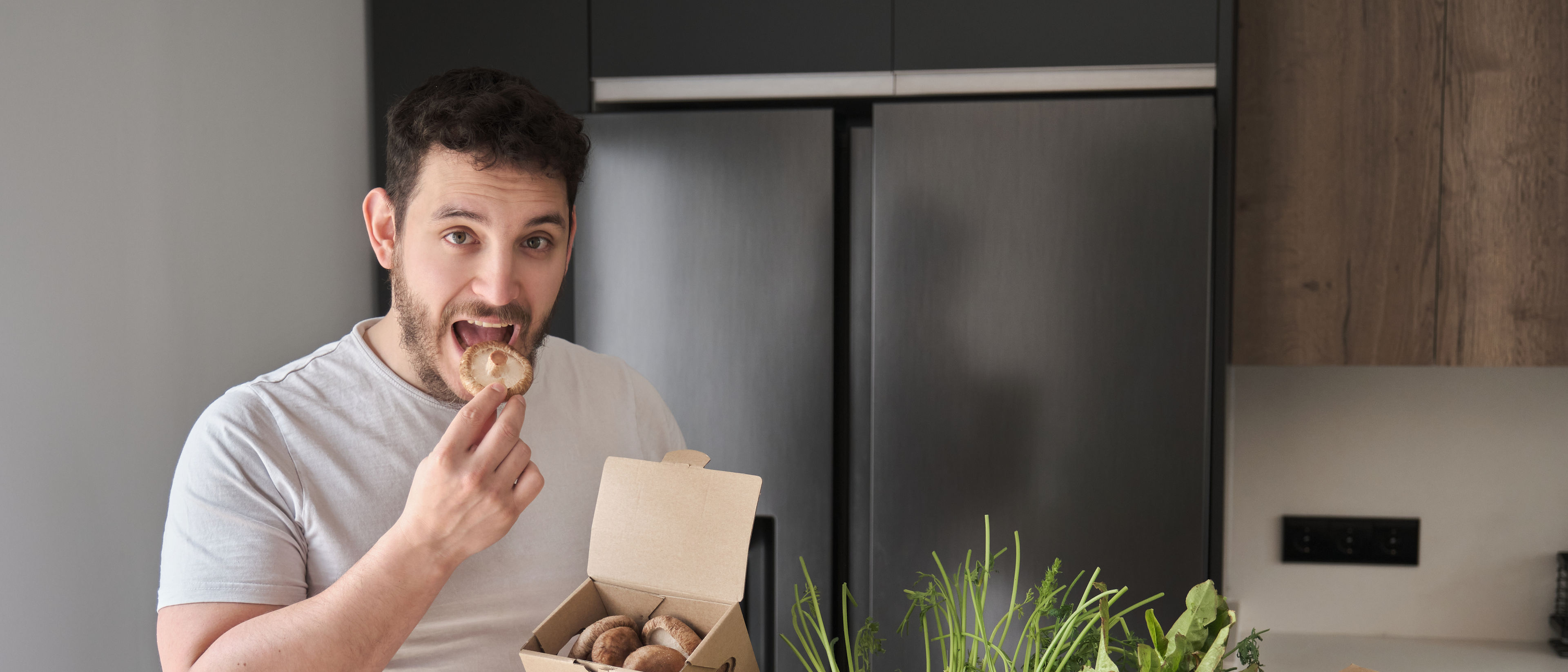 Man with grocery packages