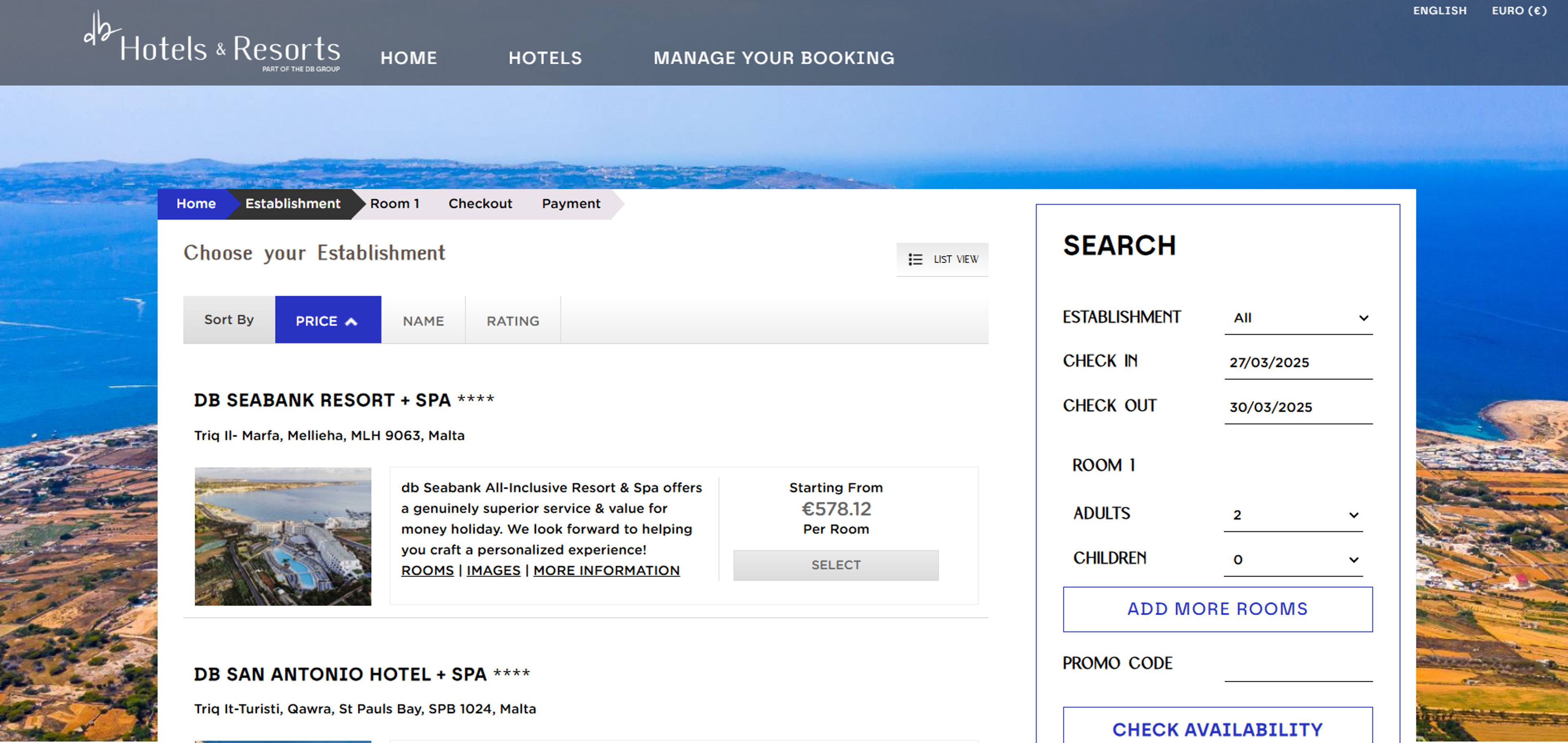 How to use coupon for DB Hotels + Resorts 